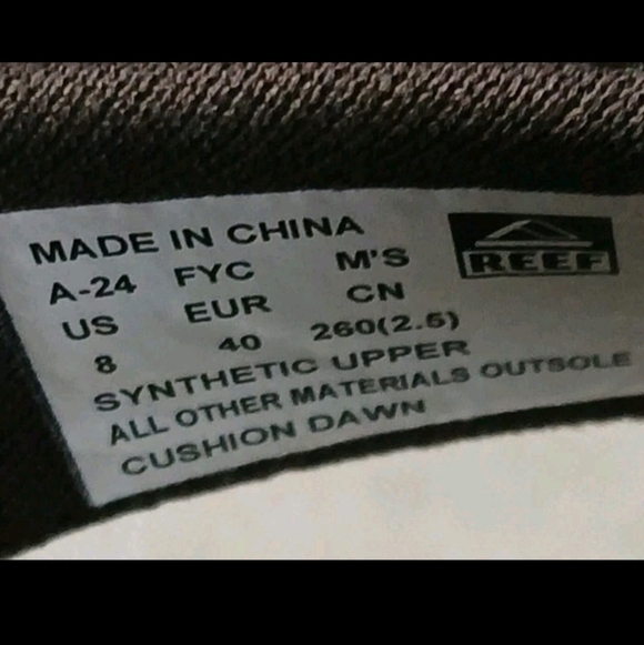 REEF Cushion Dawn Men's Size 8 Brown & Tan Flip Flops, Used Excellent Condition - Picture 3 of 12